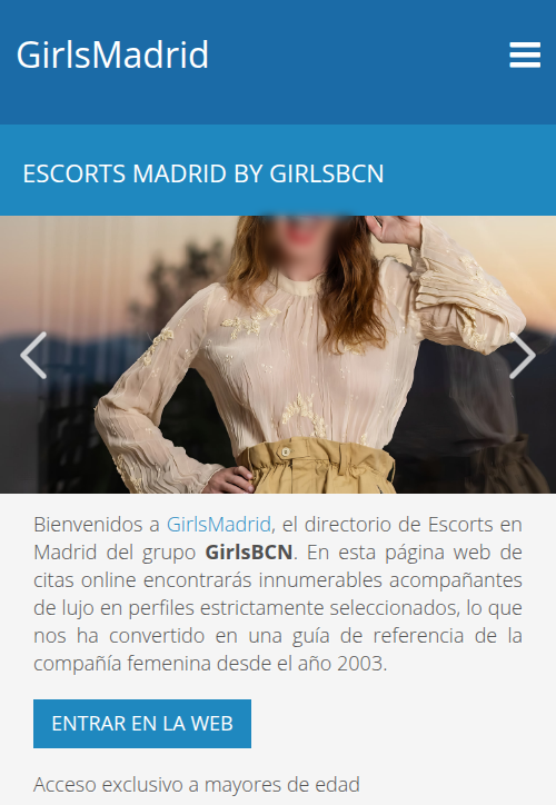 GirlsMadrid Verzeichnis Escorts Madrid